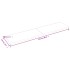 Estante de pared madera maciza roble sin tratar 220x50x(2-4)
