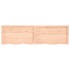 Estante de pared madera maciza roble sin tratar 200x50x(2-6)