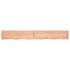Estante pared madera roble tratada marrón claro 220x30x(2-4)