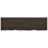 Encimera de baño madera tratada marrón oscuro 220x60x(2-4)