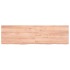 Encimera baño madera maciza tratada marrón claro