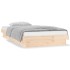 Estructura de cama con LED madera maciza 100x200