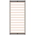 Estructura de cama individual de madera maciza negro 90x190