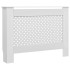 Cubiertas para radiador 2 unidades MDF blanco 112x19x81,5