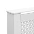 Cubiertas para radiador 2 unidades MDF blanco 112x19x81,5