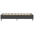Cama box spring tela gris oscuro 100x200