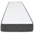 Cama box spring tela gris oscuro 100x200