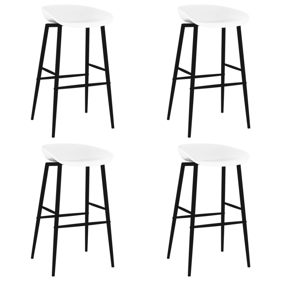 Mesa alta y taburetes de bar 5 piezas negro y