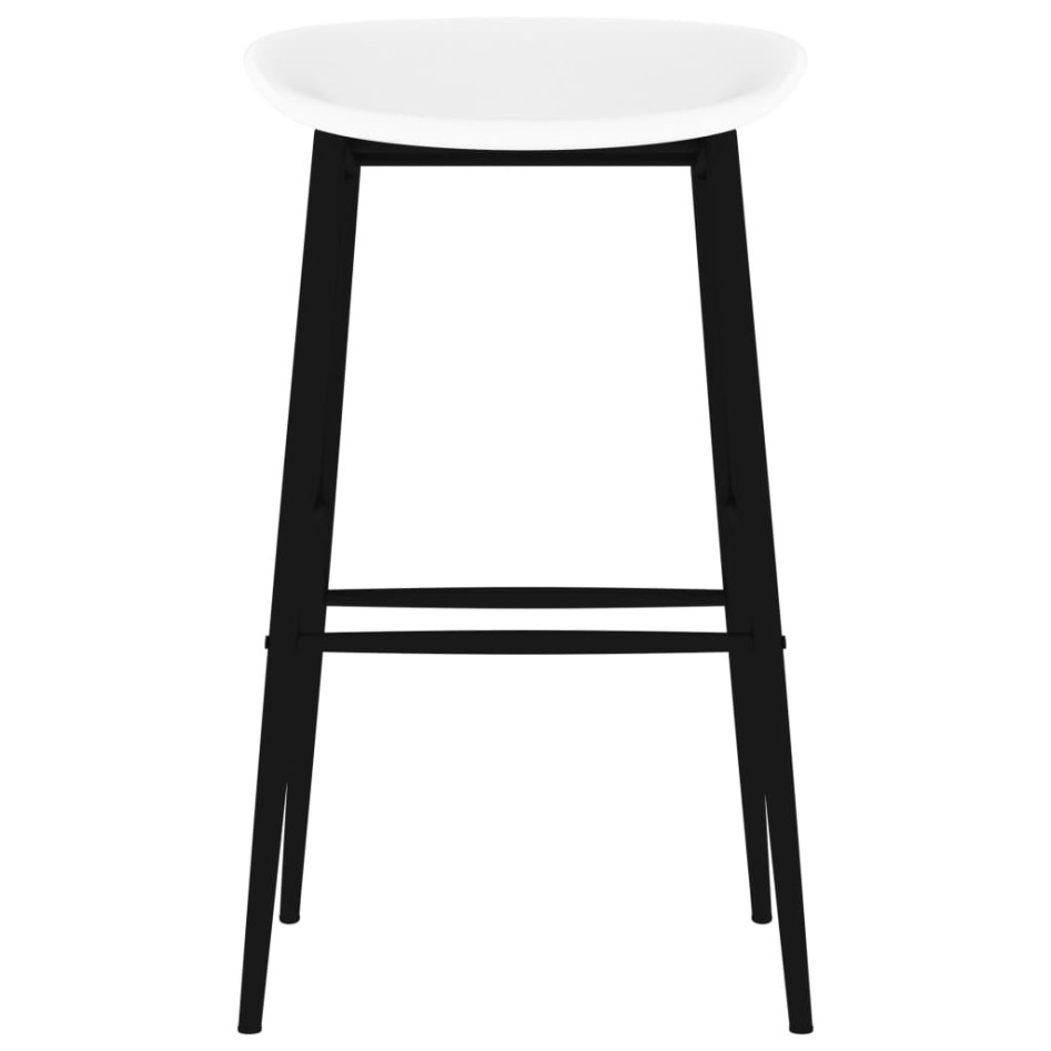 Mesa alta y taburetes de bar 5 piezas negro y