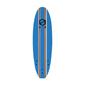 Tabla De Surf Blanda 5'5 Grom Zero Azul