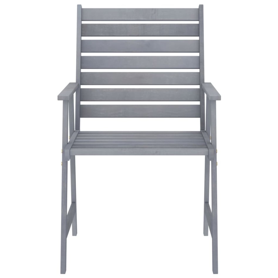 Juego de comedor de jardín 3 pzas madera maciza de acacia