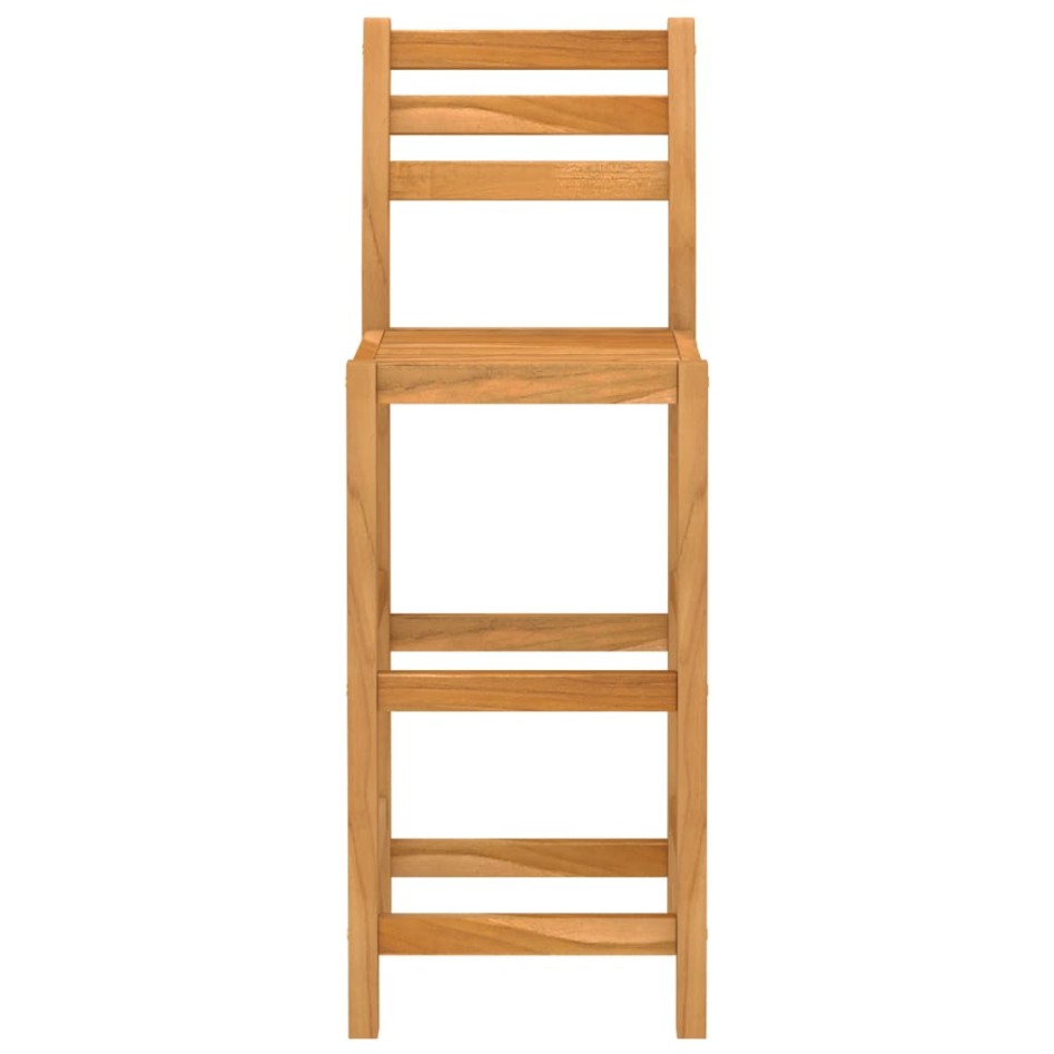 Mesa y sillas de bar para jardín 5 pzas madera maciza de