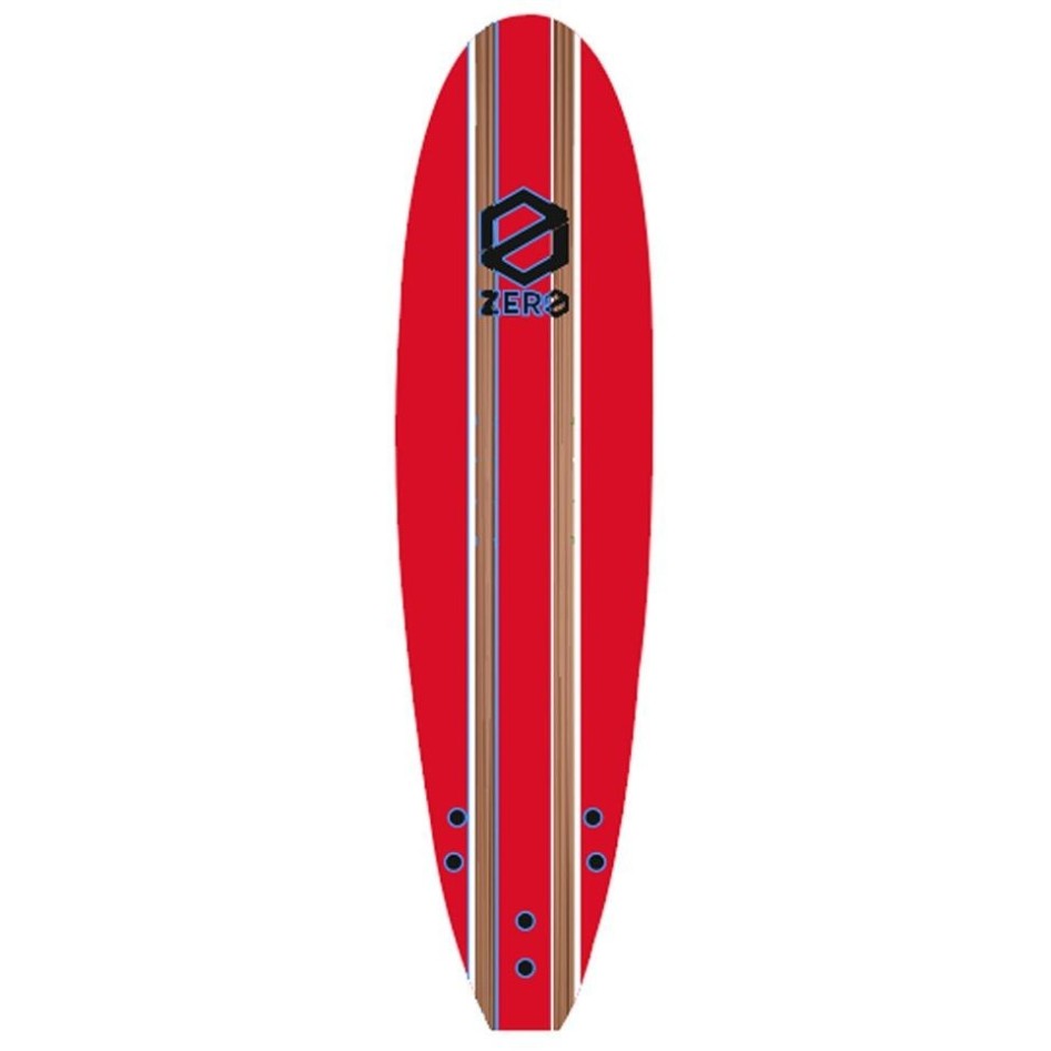 Tabla De Surf Blanda 6'2  Zero Roja