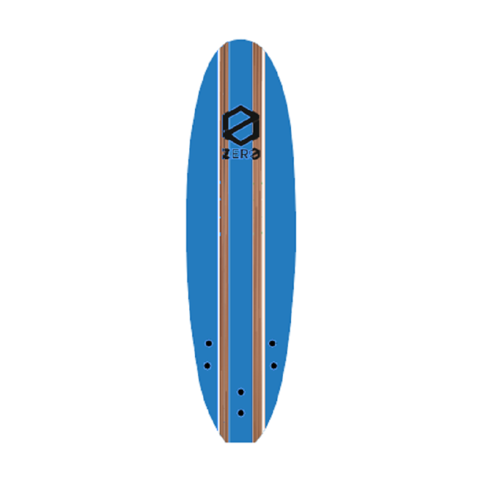 Tabla De Surf Blanda 6'2  Zero Azul
