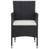 Muebles de jardín 3 piezas ratán sintético y vidrio