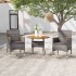 Juego comedor de jardín 3 piezas ratán sintético