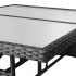 Juego de comedor para jardín 5 piezas ratán sintético