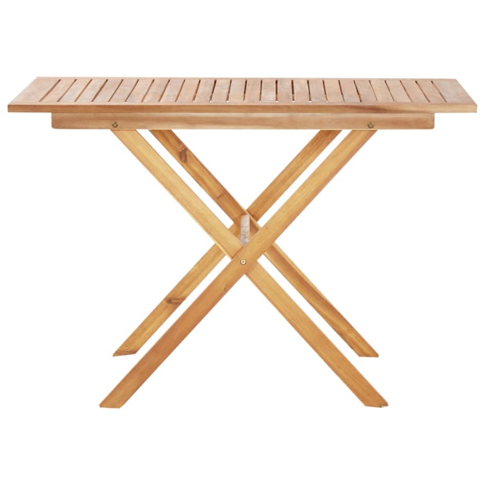 Set comedor jardín 3 pzas madera acacia ratán sintético