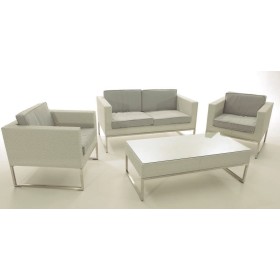 Set en Rattan color Blanco