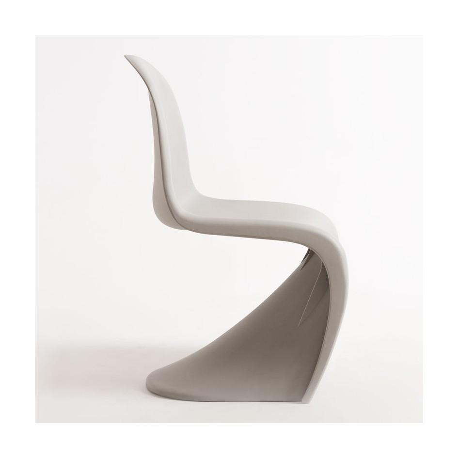 Silla de diseño, modelo Onda color gris claro