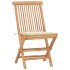 Set comedor de jardín plegable 3 piezas madera de teca
