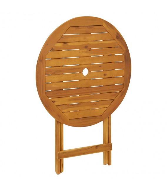 Mesa plegable de jardín de madera de acacia, Modelo Sandy