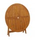 Mesa plegable de jardín de madera de acacia, Modelo Tento