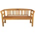 Banco de jardín con cojín madera acacia maciza 157