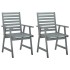 Sillas de comedor jardín 2 uds madera maciza acacia con
