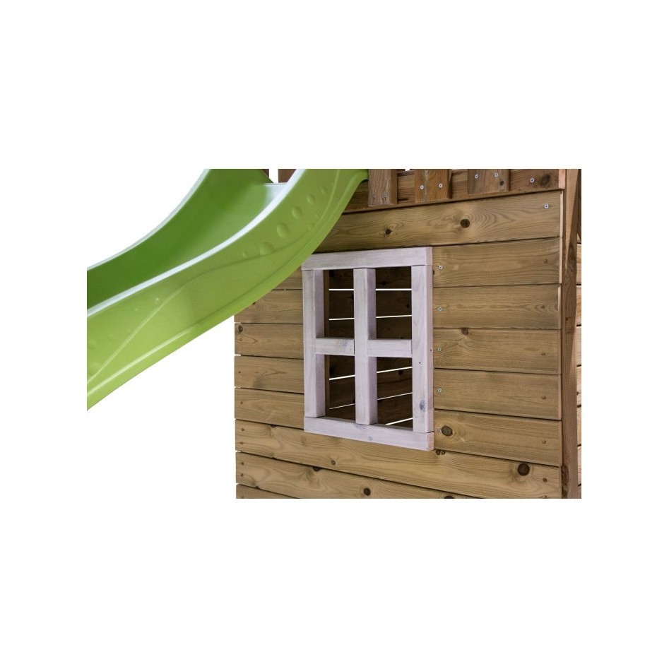 Parque Infantil Tibidabo con Casita y rampa de escalada