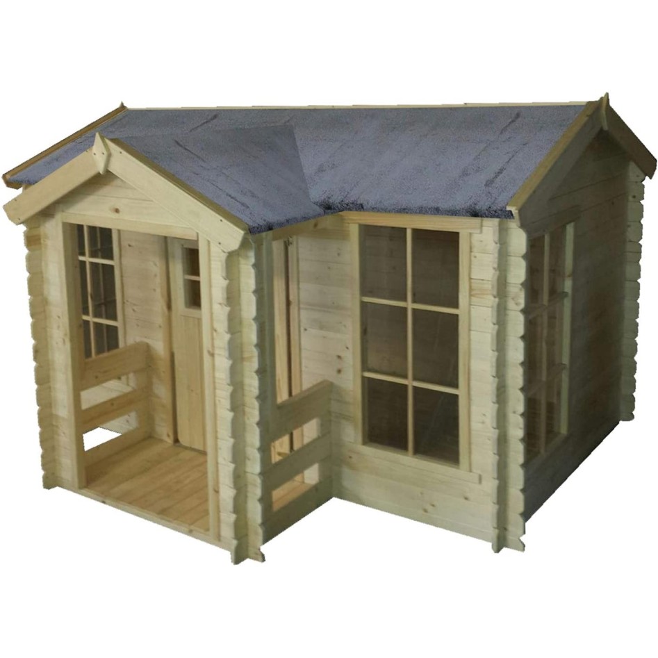 Casita infantil con porche, modelo Mika