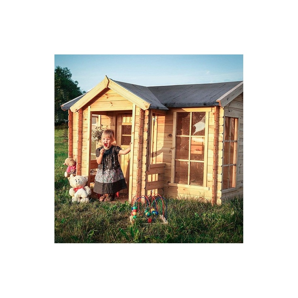 Casita infantil con porche, modelo Mika