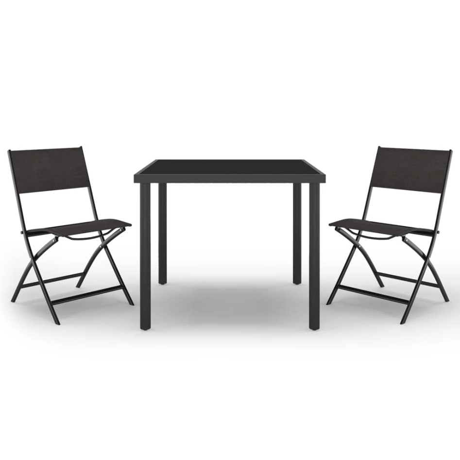 Juego de comedor de jardín 3 piezas