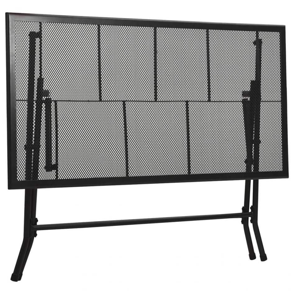 Juego de muebles de comedor de jardín 5 piezas acero