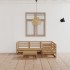 Muebles de jardín 5 piezas marrón miel madera maciza de