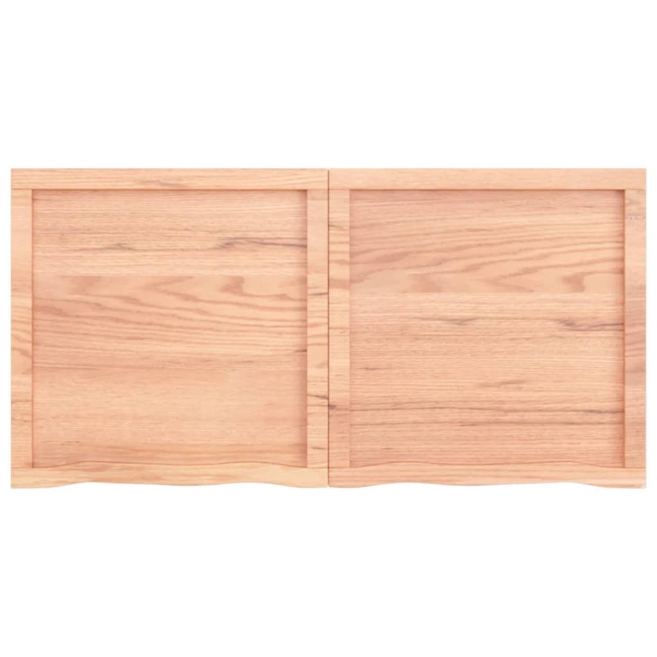 Tablero mesa madera roble tratada marrón claro 120x60x(2-4)