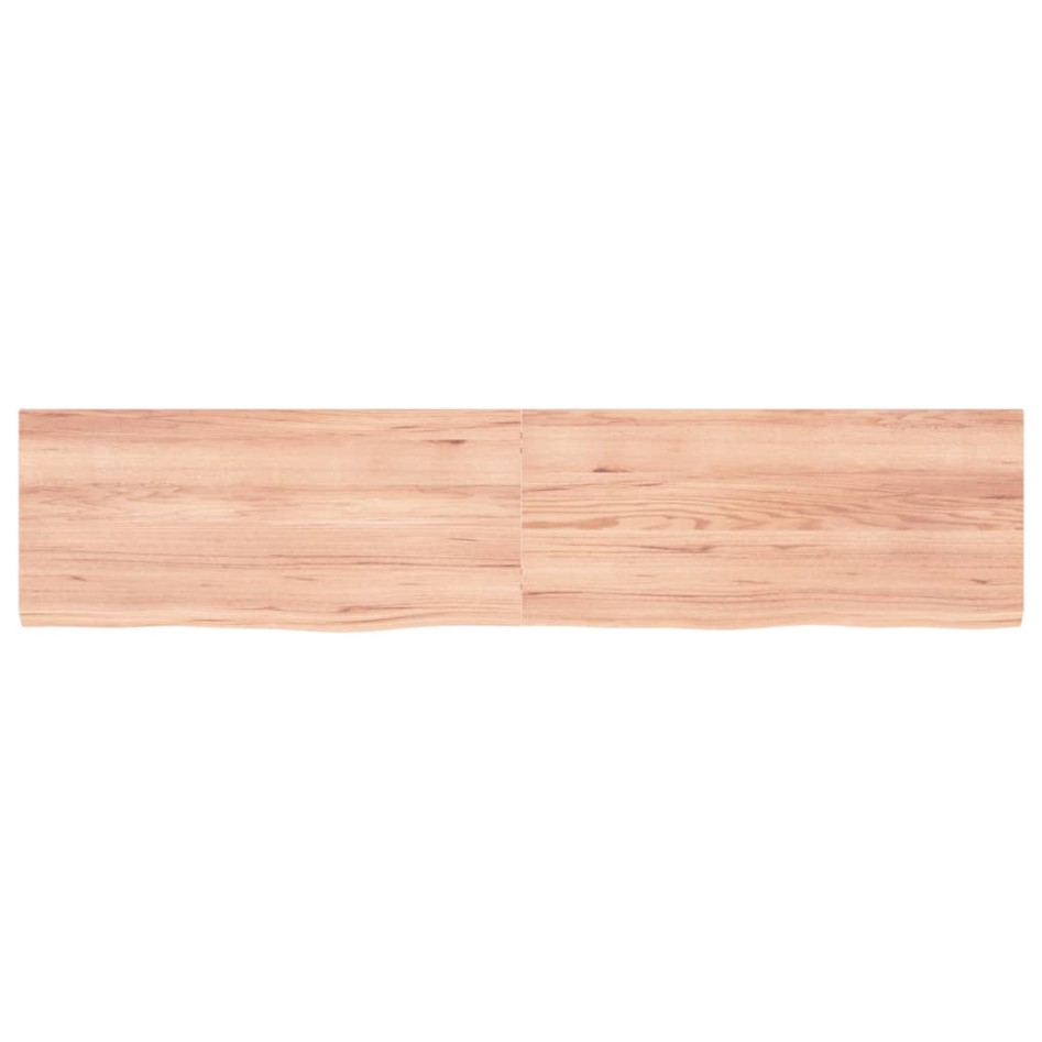 Tablero mesa madera roble tratada marrón claro 180x40x(2-4)