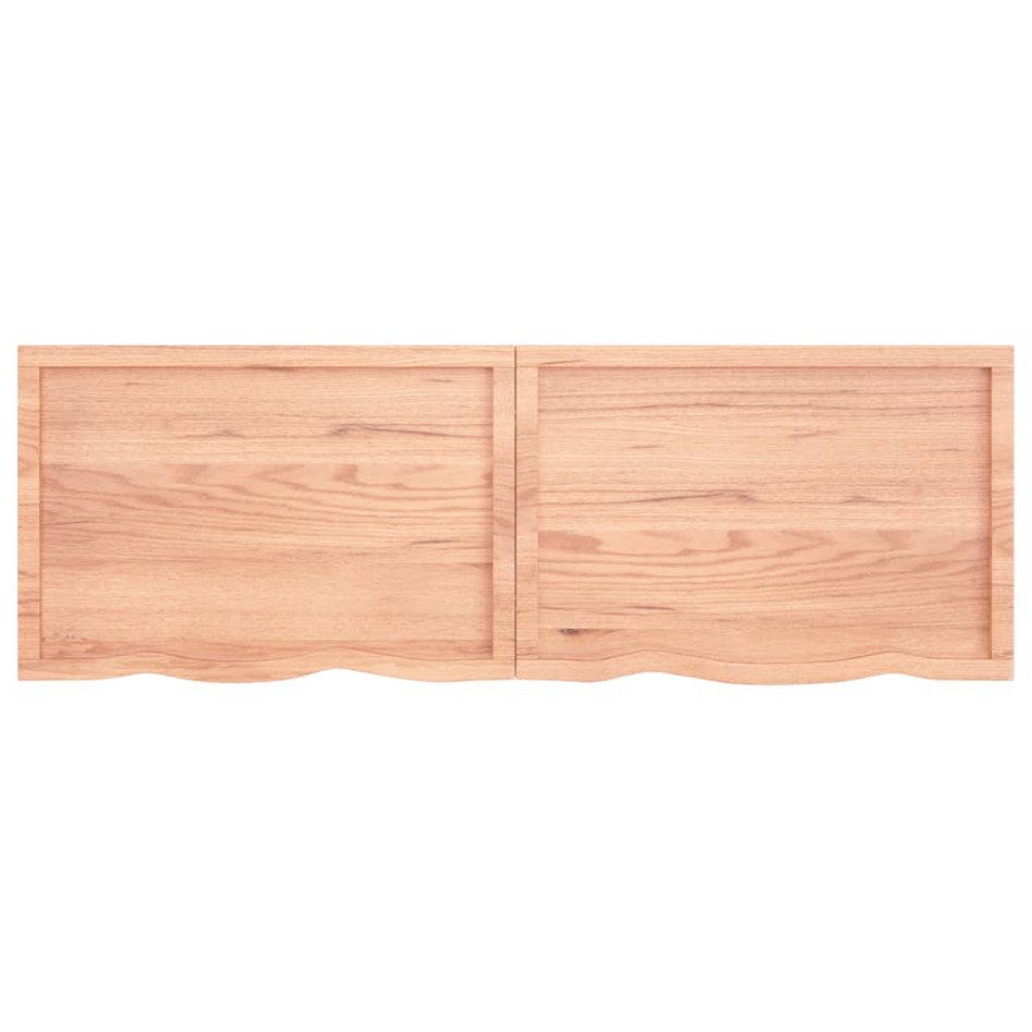 Tablero mesa madera roble tratada marrón claro 180x60x(2-6)