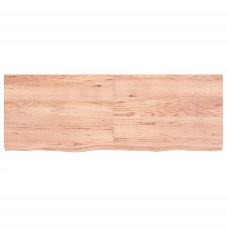Tablero mesa madera roble tratada marrón claro 140x50x(2-6)