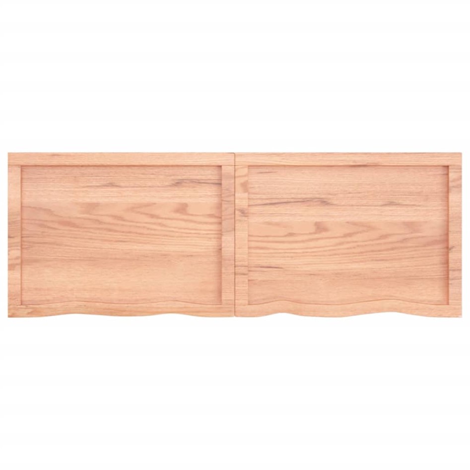 Tablero mesa madera roble tratada marrón claro 140x50x(2-6)