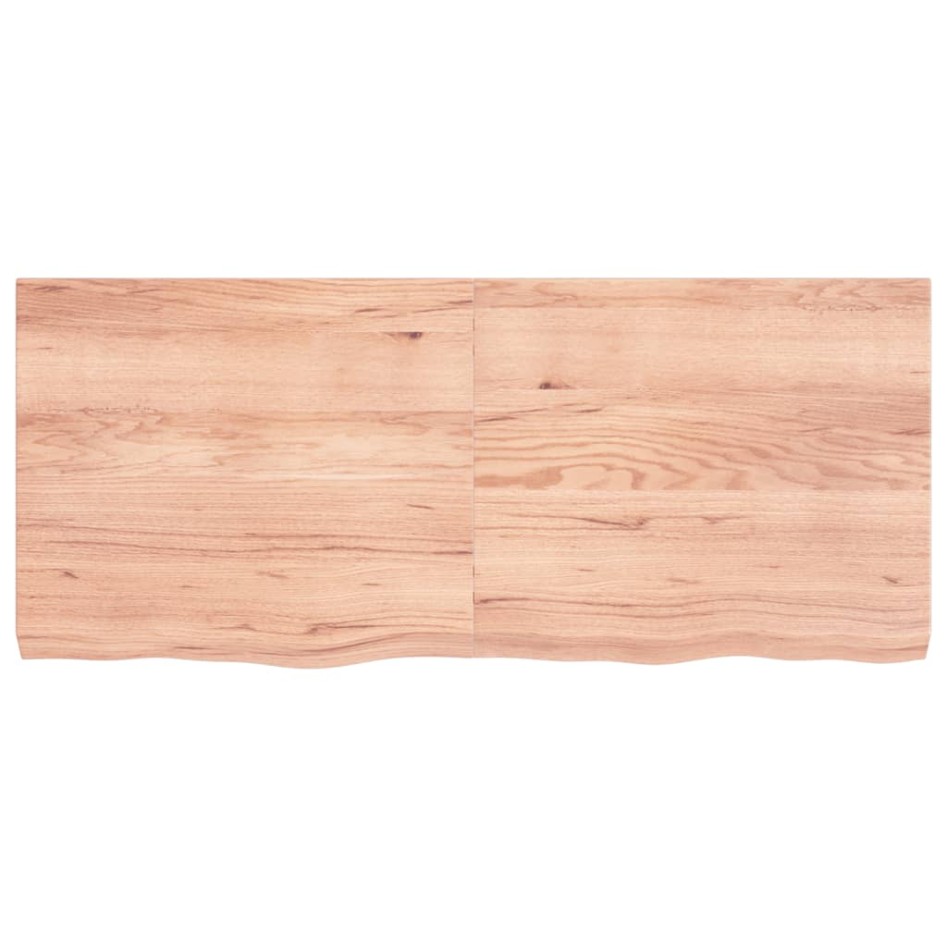 Tablero mesa madera roble tratada marrón claro 140x60x(2-6)
