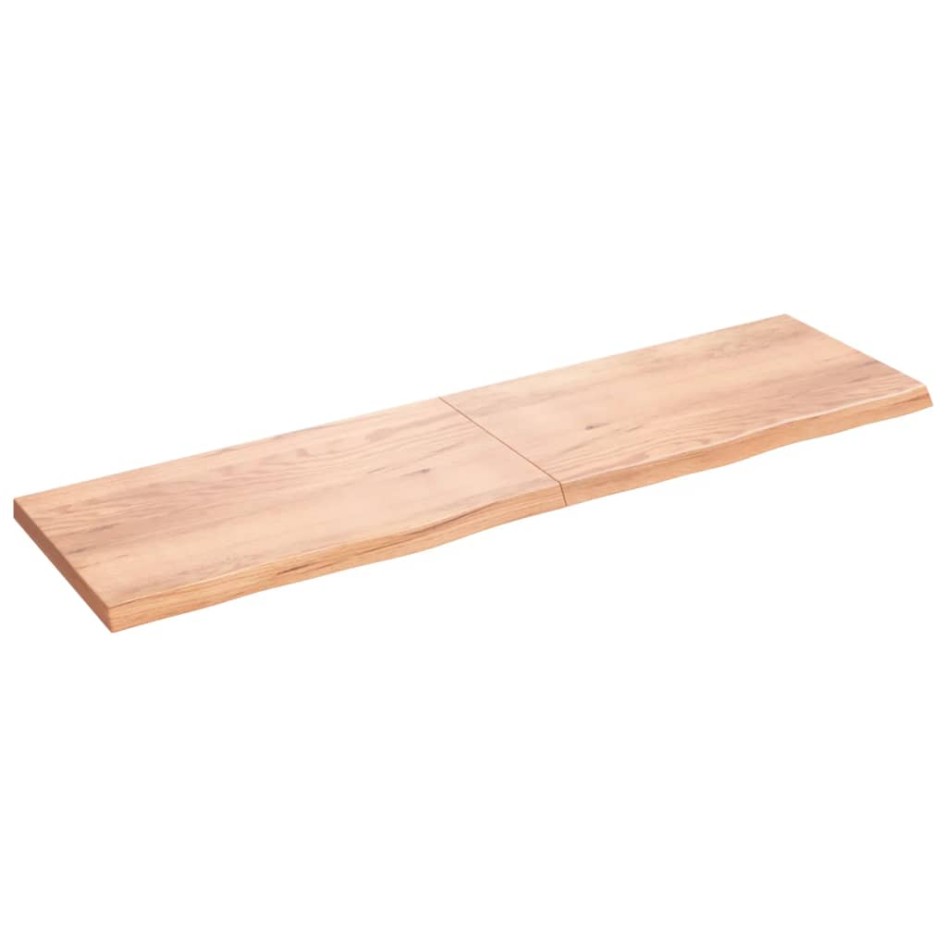 Tablero mesa madera roble tratada marrón claro 220x60x(2-6)
