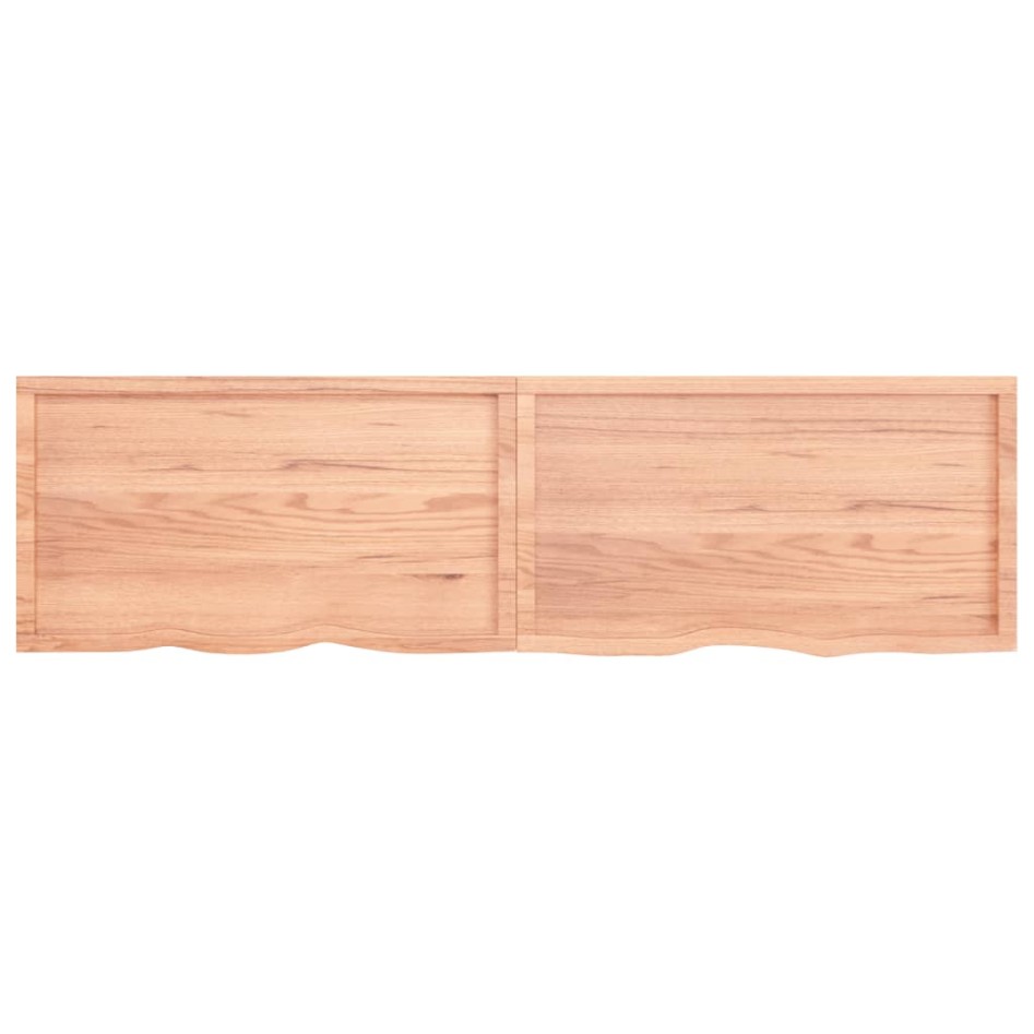 Tablero mesa madera roble tratada marrón claro 220x60x(2-6)