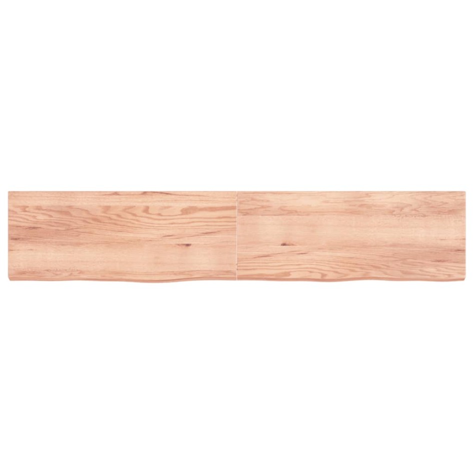 Tablero mesa madera roble tratada marrón claro 200x40x(2-6)