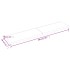Tablero mesa madera roble tratada marrón claro 200x40x(2-6)