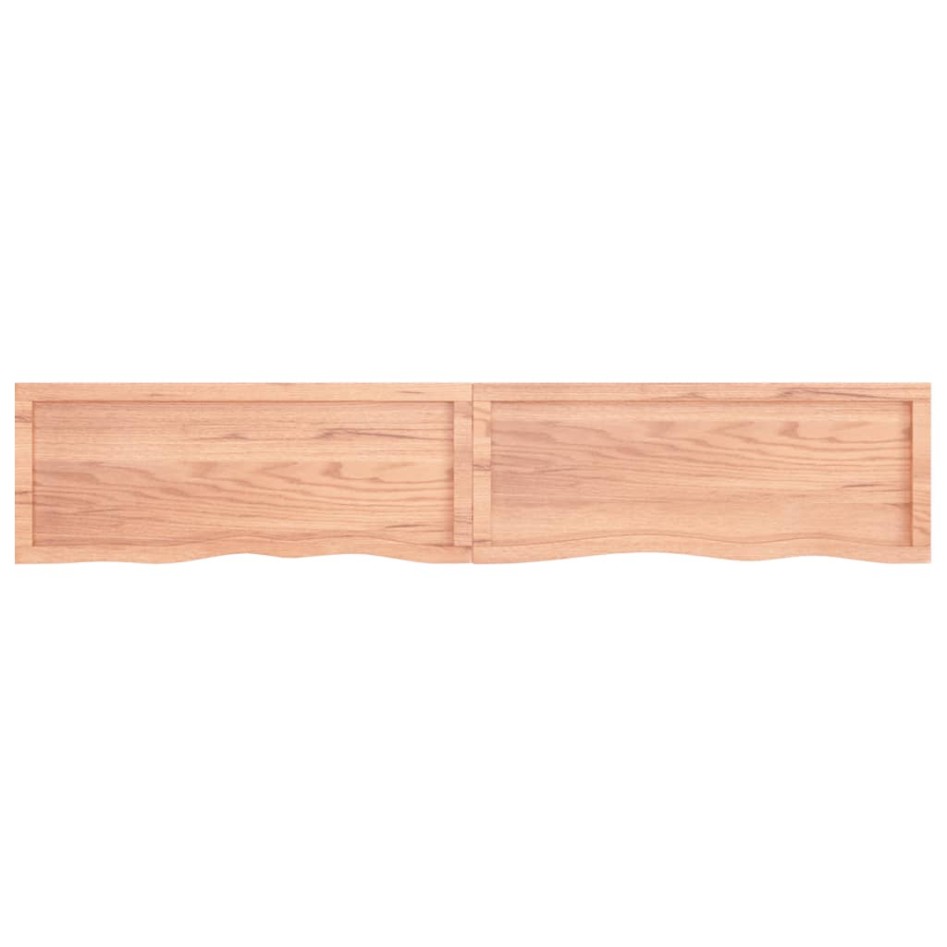 Tablero mesa madera roble tratada marrón claro 200x40x(2-6)