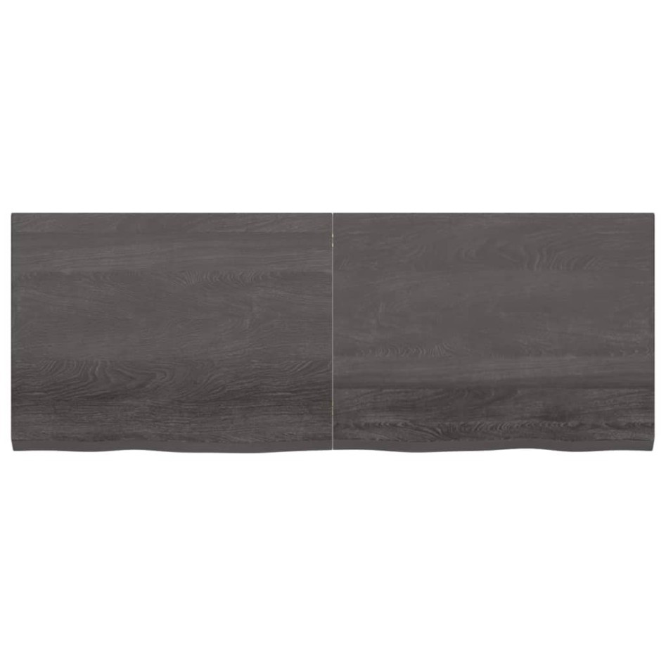 Tablero mesa madera roble tratada marrón oscuro 160x60x(2-4)