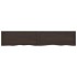 Tablero mesa madera roble tratada marrón oscuro 200x40x(2-6)