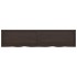 Tablero mesa madera roble tratada marrón oscuro 220x50x(2-6)