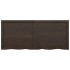 Tablero mesa madera roble tratada marrón oscuro 140x60x(2-4)